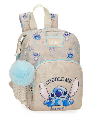 MOCHILA 23CM. STITCH CUDDLE ME HAPPY